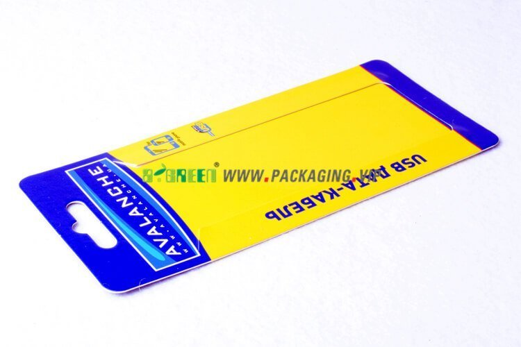 Printed paper card for USB Cable