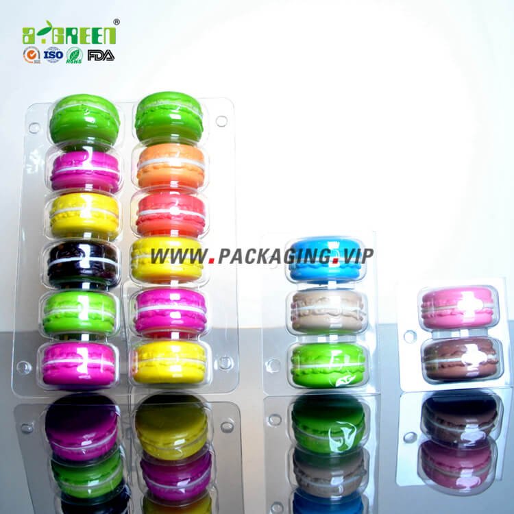 clear PET blister for macaroons