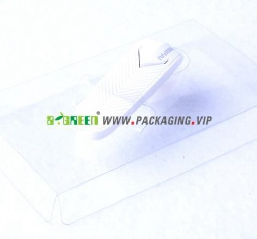 Custom clear PET earphone packaging design（Paper card + transparent plastic box) 4