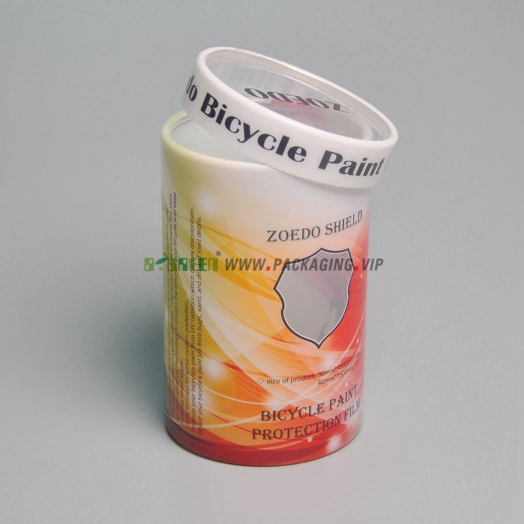 Clear Tube Packaging for Bicycle Paint Protection Film