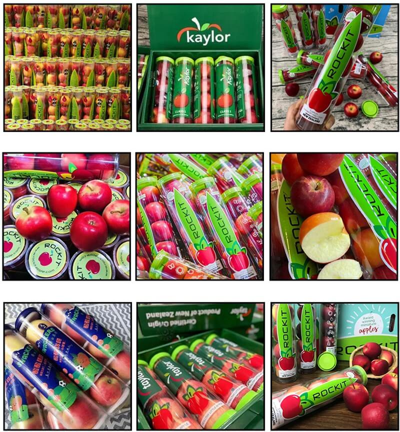 plastic tube packaging for fruits