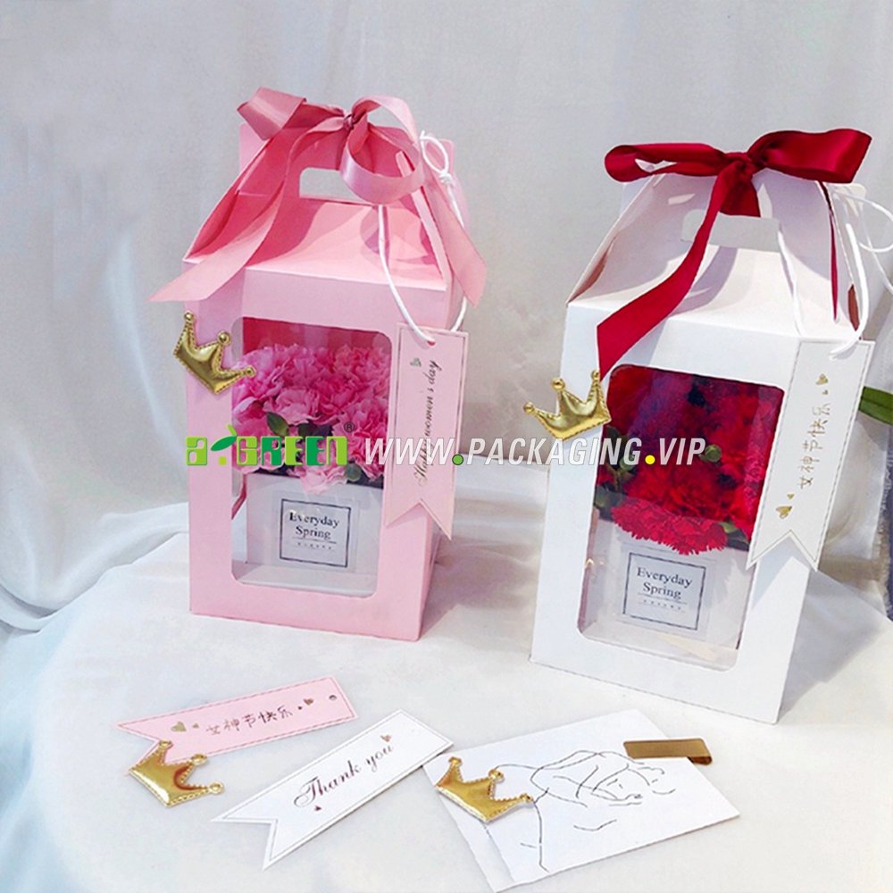 Gift boxes with window with lid agreen® packaging