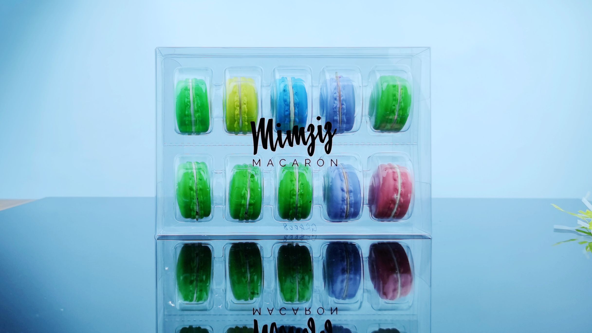 Macaron transparent packaging box