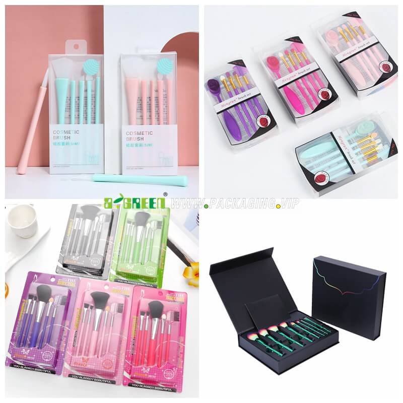 Cosmetic brush set packaging design