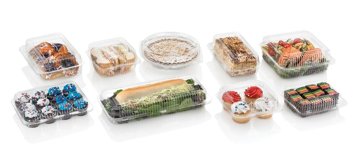food clear plastic packaging boxes