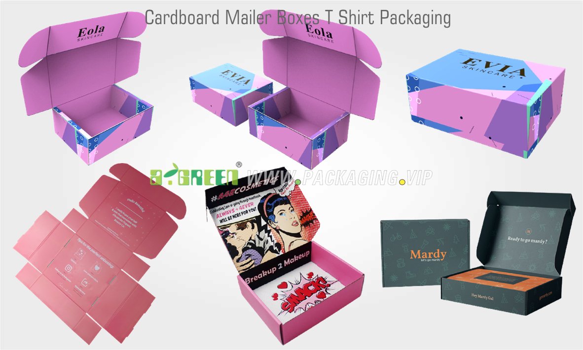 Cardboard Mailer Boxes T Shirt Packaging - One-Stop Printing Packaging Custom