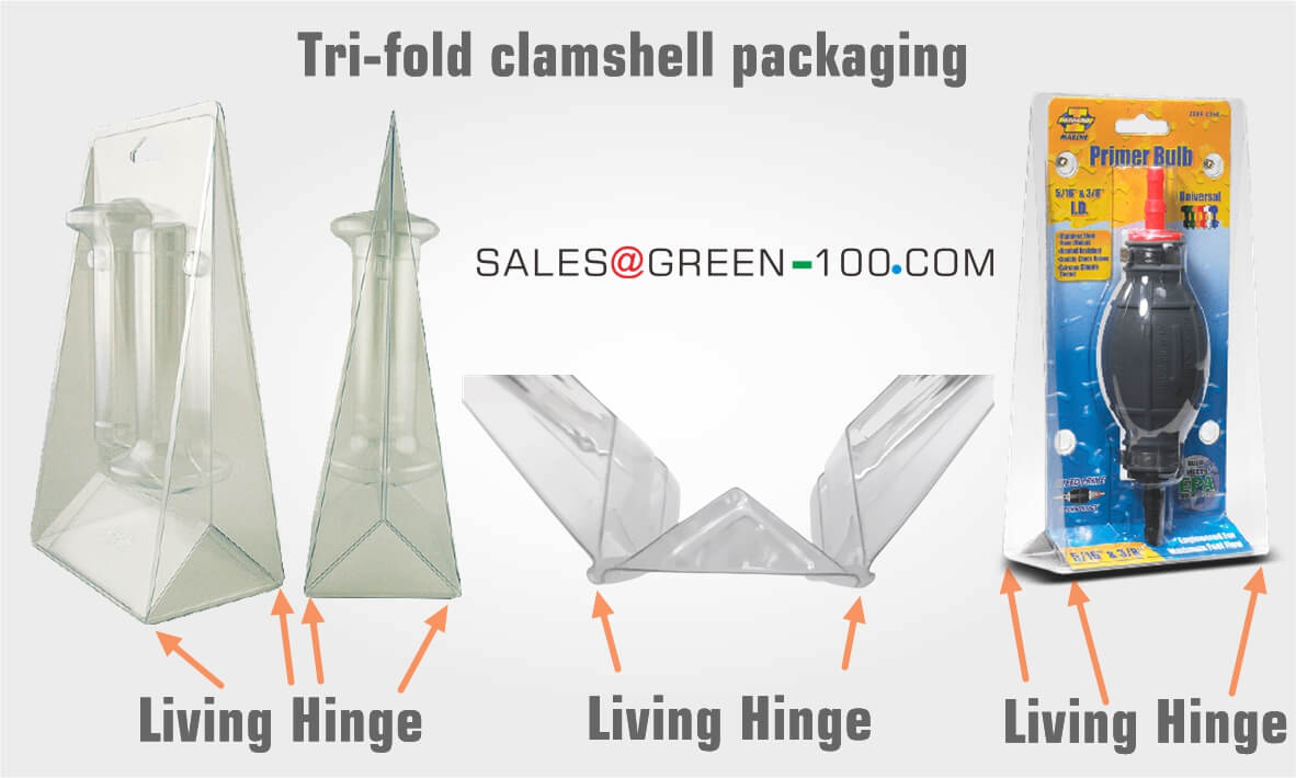 Tri fold clamshell packaging 2 - One-Stop Printing Packaging Custom