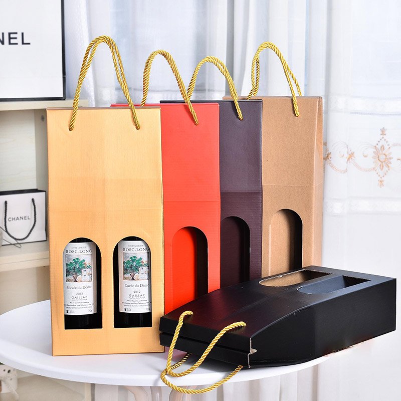 Custom Cardboard Gift Boxes for Wine Bottles Shipping 2