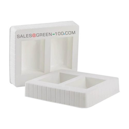 White Flocked Tray Packaging