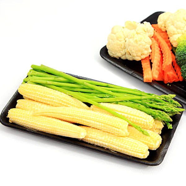 disposable plastic blister asparagus packing tray (1)