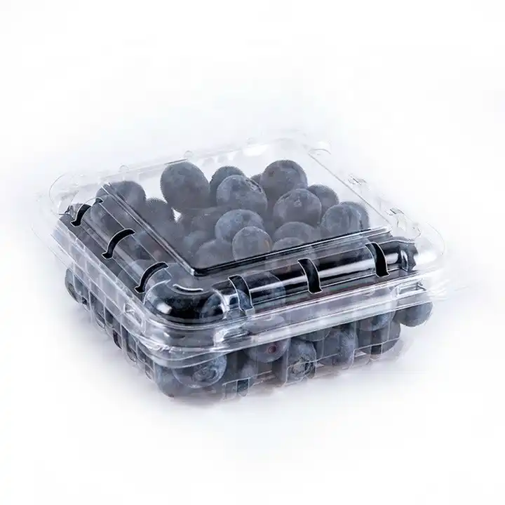Plastic Clamshell Blueberry Packaging Box