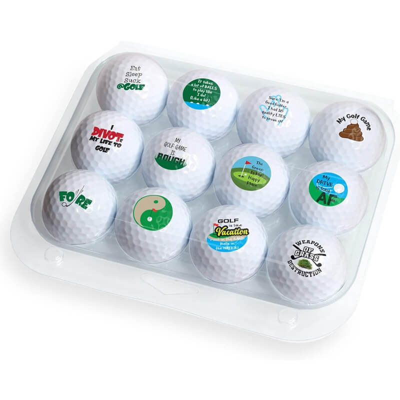 Clamshell golf ball packaging