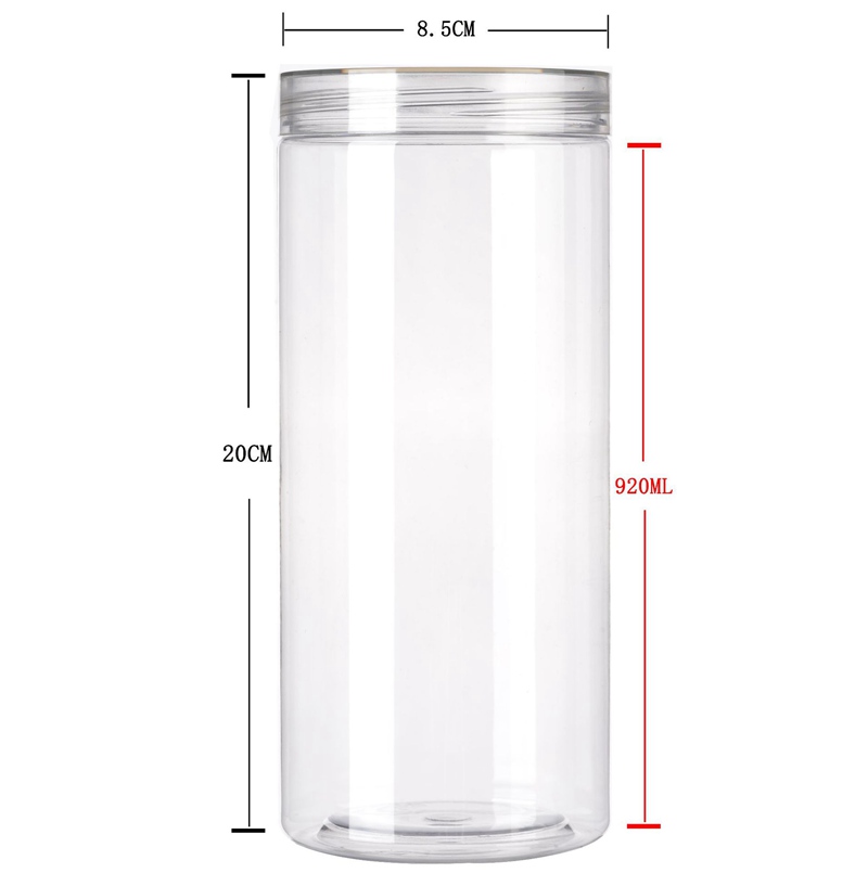 85MM food grade PET transparent plastic jar