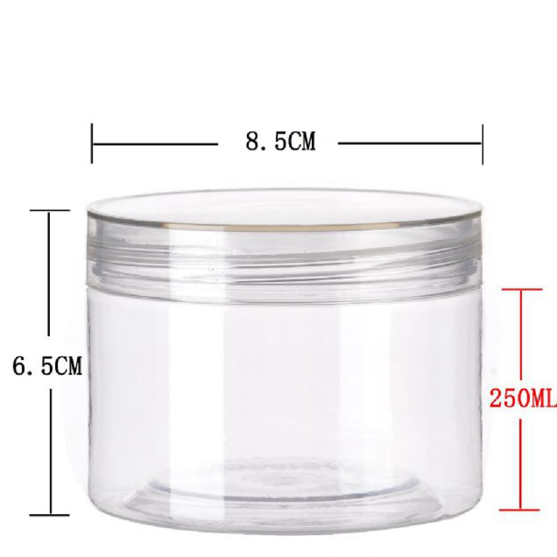 85MM food grade PET transparent plastic jar