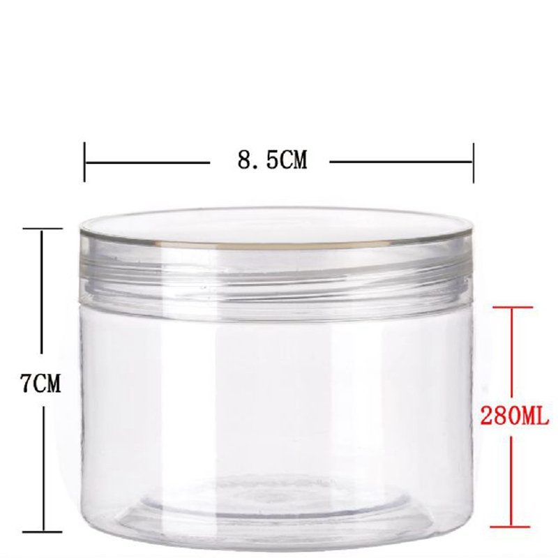 85MM food grade PET transparent plastic jar