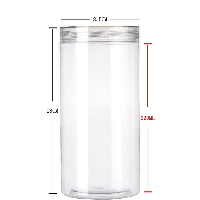 85MM food grade PET transparent plastic jar