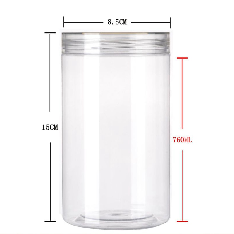 85MM food grade PET transparent plastic jar