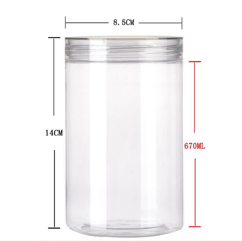 85MM food grade PET transparent plastic jar