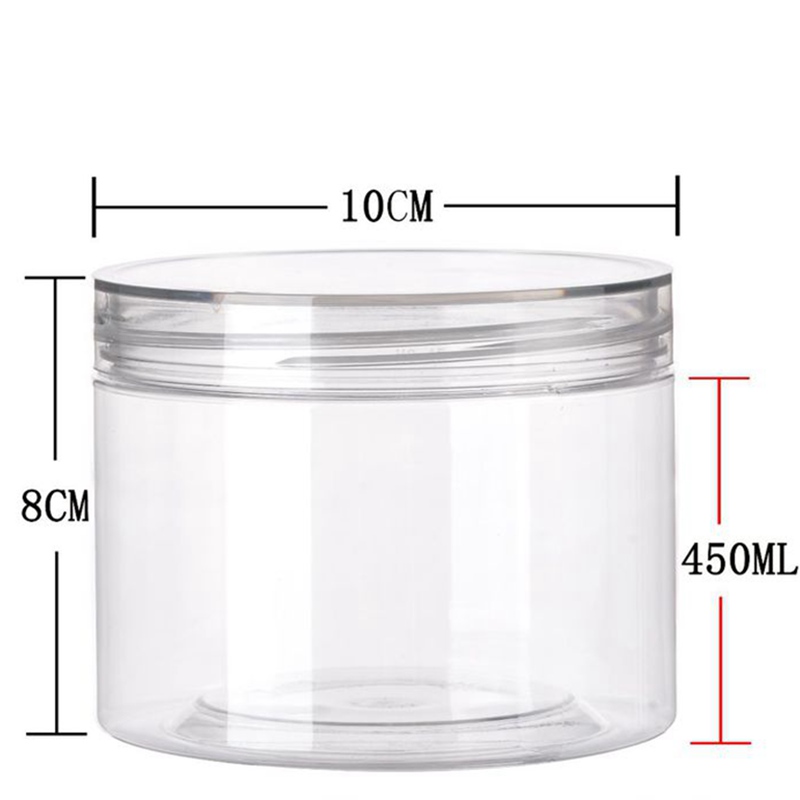 100MM food grade PET transparent plastic jar