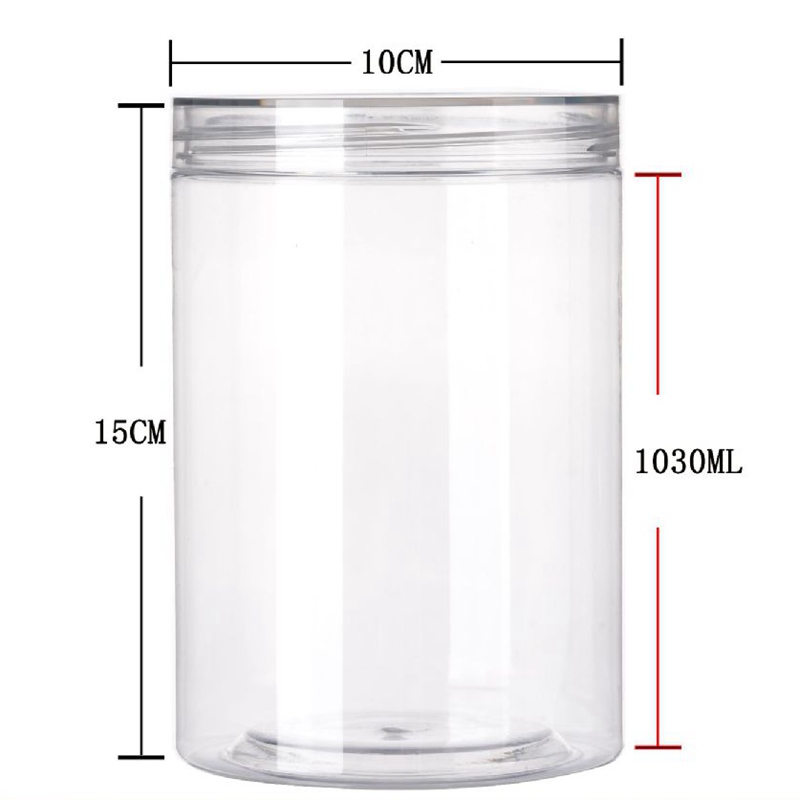 100MM food grade PET transparent plastic jar