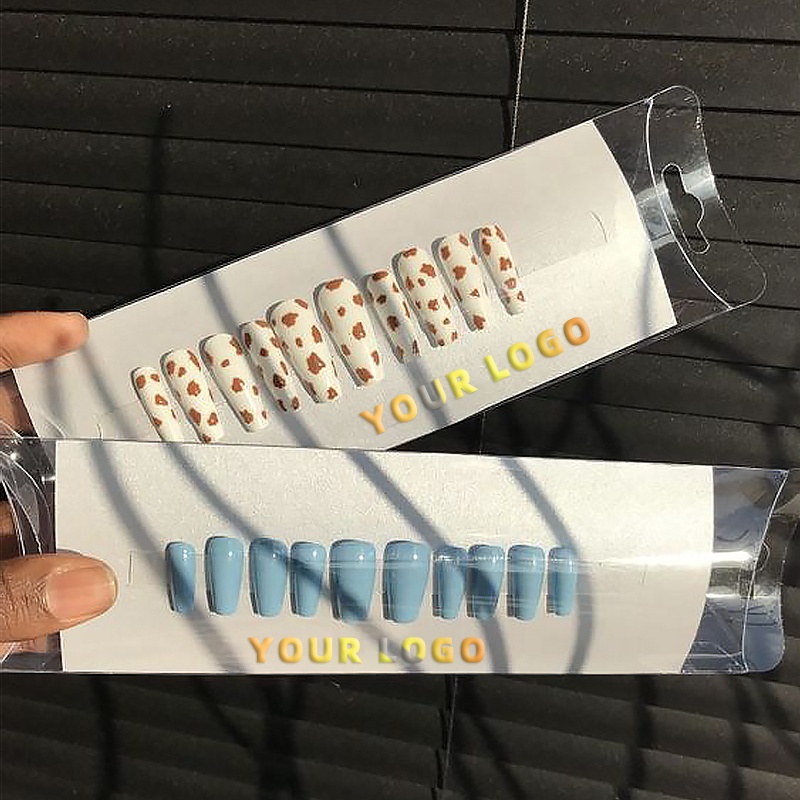 Nail Art Fake Nails Clear Plastic Packaging Boxes