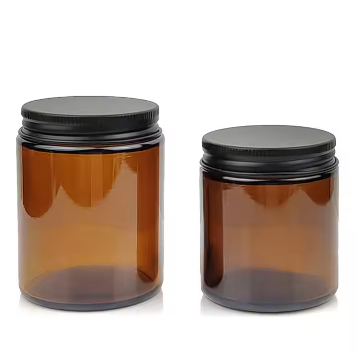 Amber gloss jar for coffee packaging