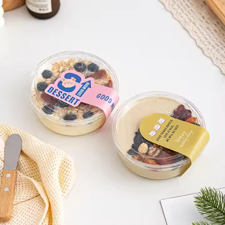 Label pelekat roti atau kekusaPengeluar penyesuaian pembungkusan sehentirer Sticker labels for Cake packaging