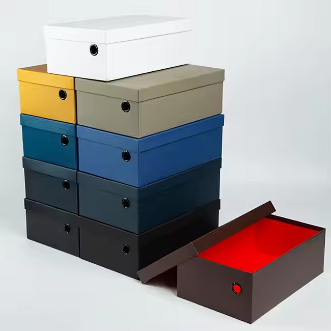 Lid and base shoe boxes