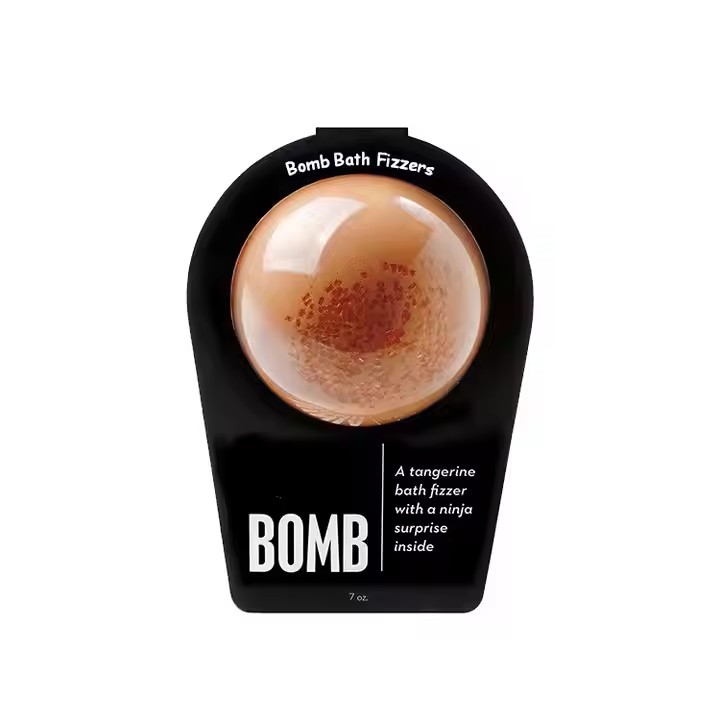 bath bomb paper card  blister