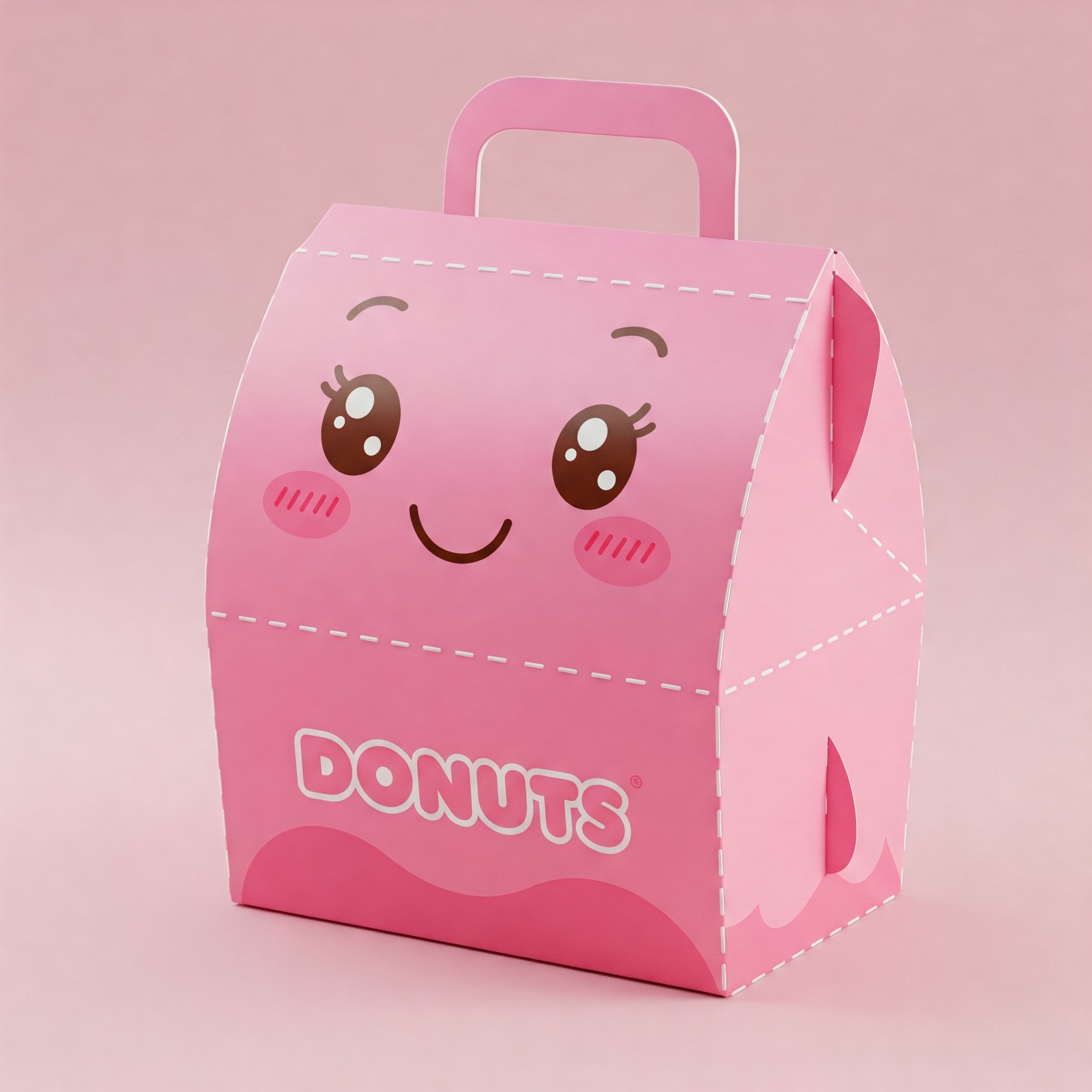 die cut shape donuts box