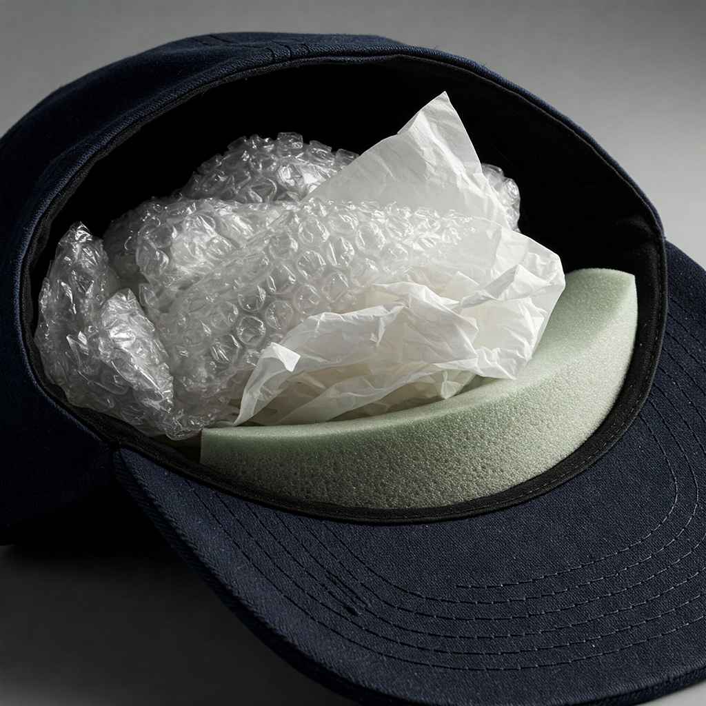 foam inserts, tissue paper