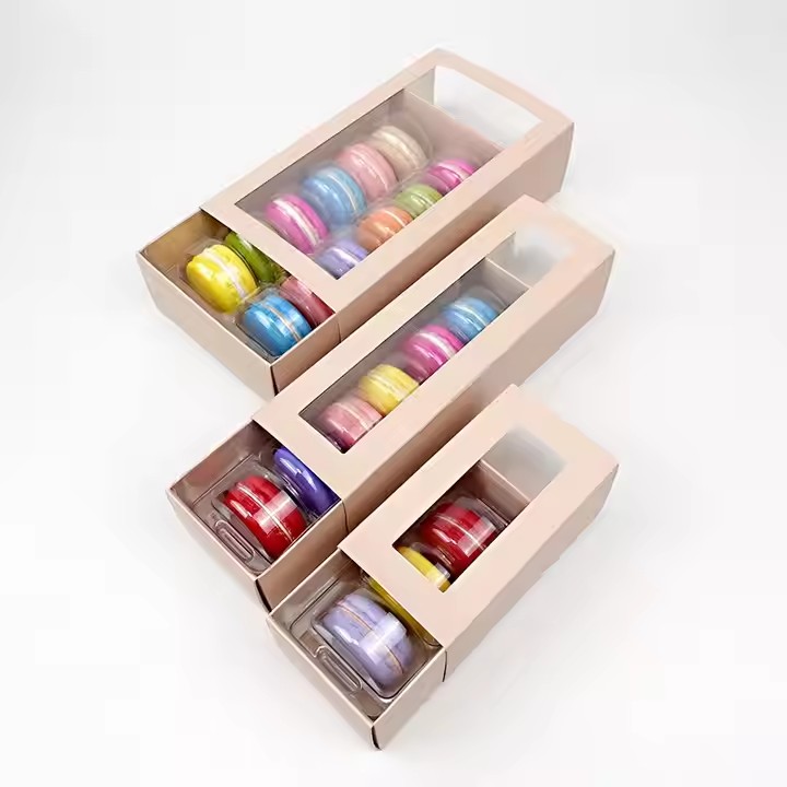 paper drawer packaging for macarons