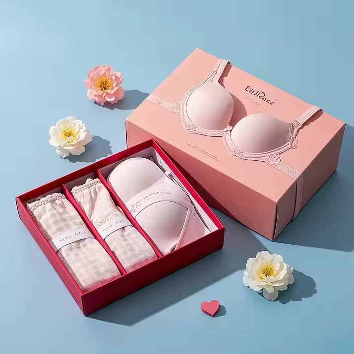box with lid for underwear with dividers