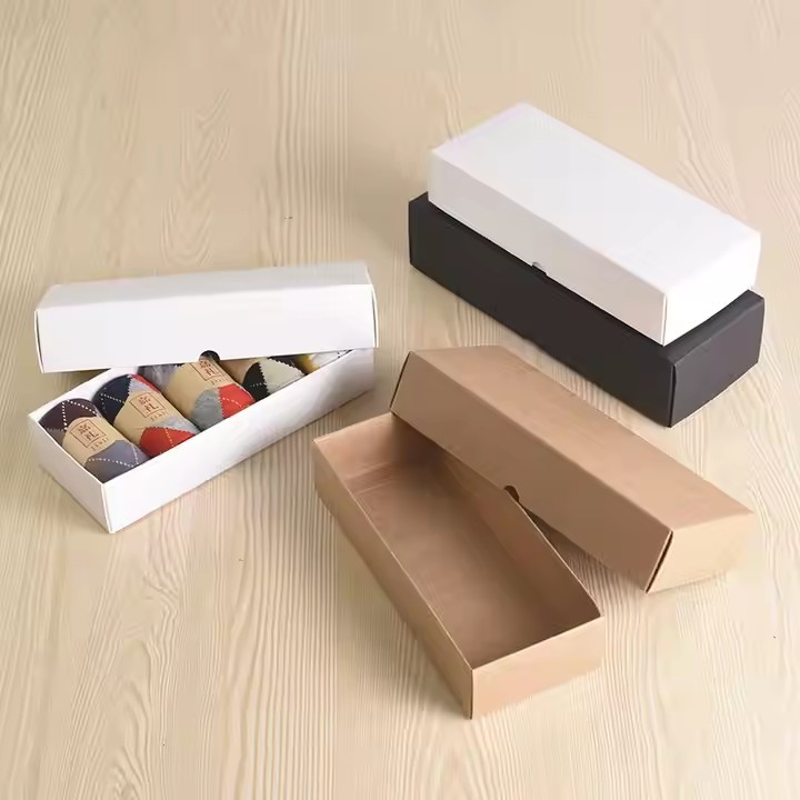 box with lid socks packaging
