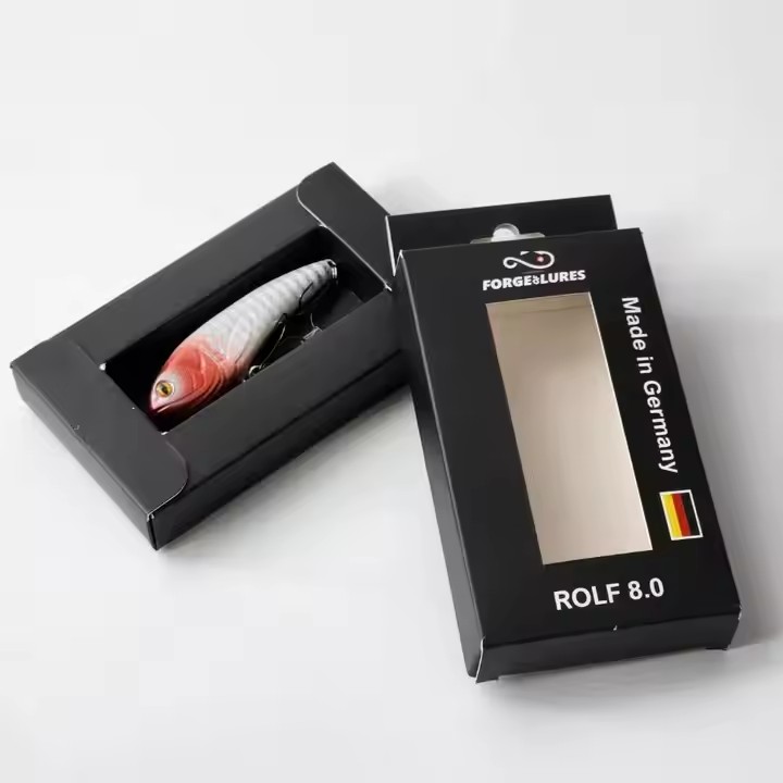 folding paper box for fishing lure