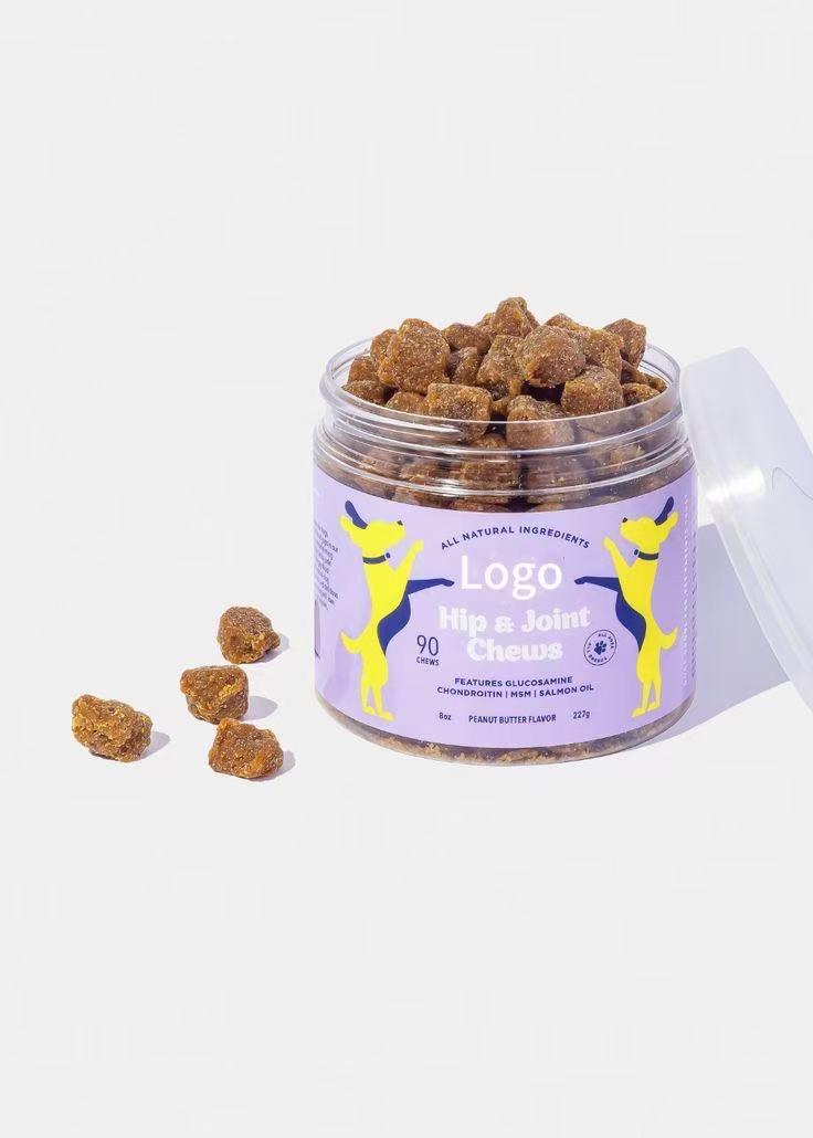 pet treats plastic cans