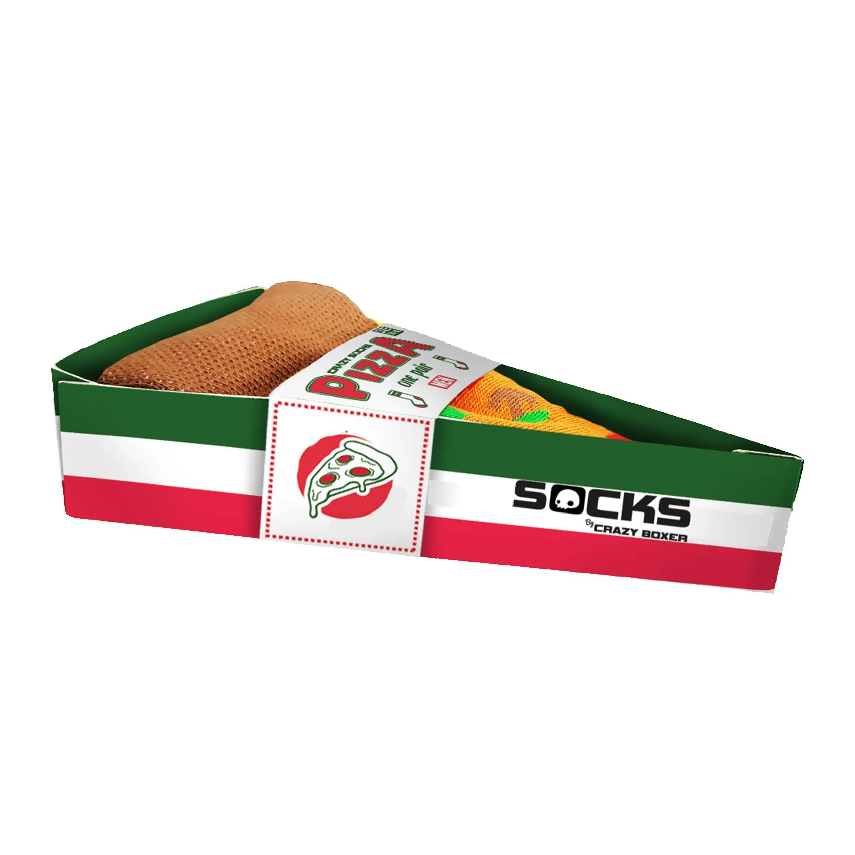 socks in a pizza box