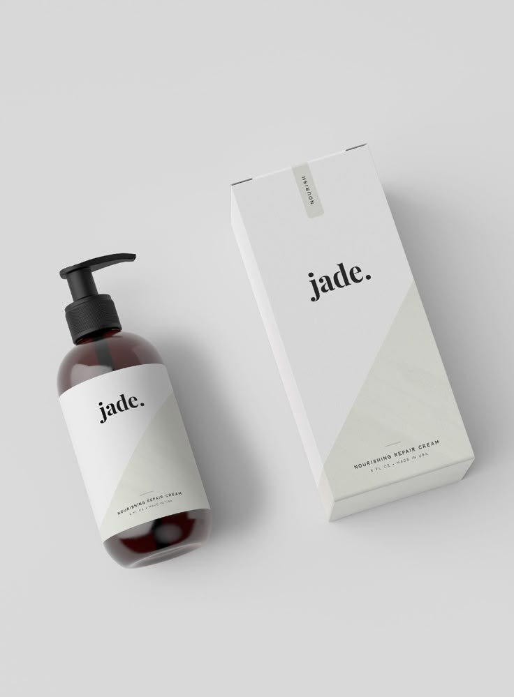 Paper box with labels Hair Care Packagings