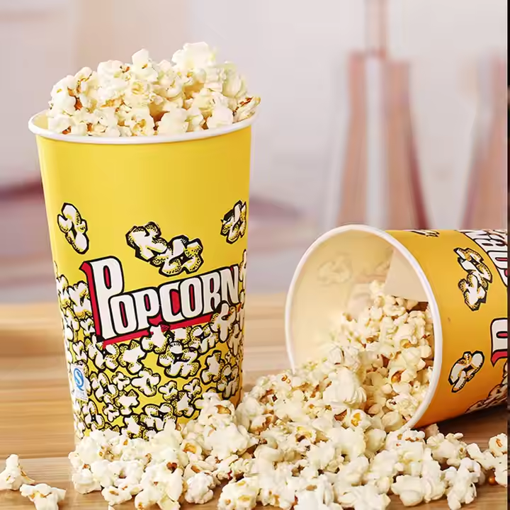 Popcorn paper bucket packaging