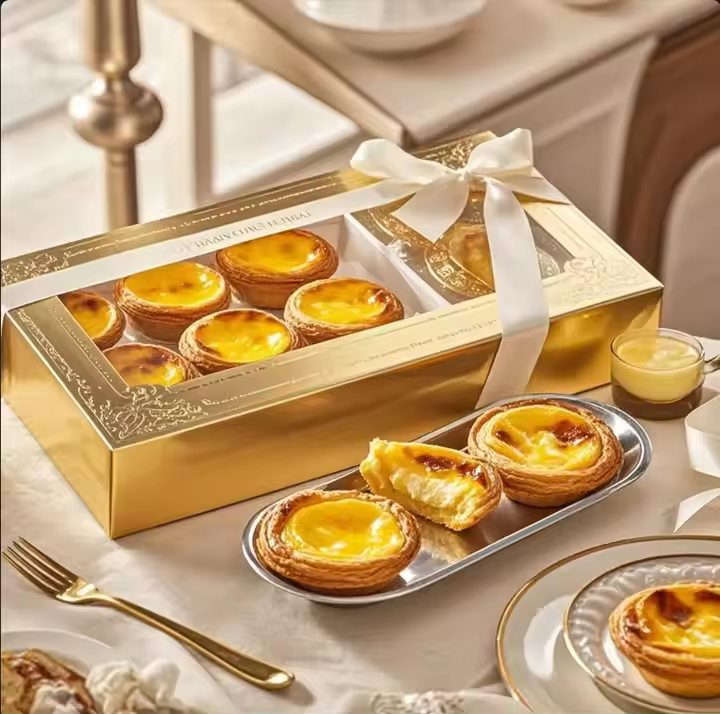 Window gift egg tarts box