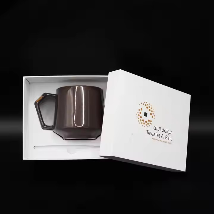 ceramic mug packaging lid and base style