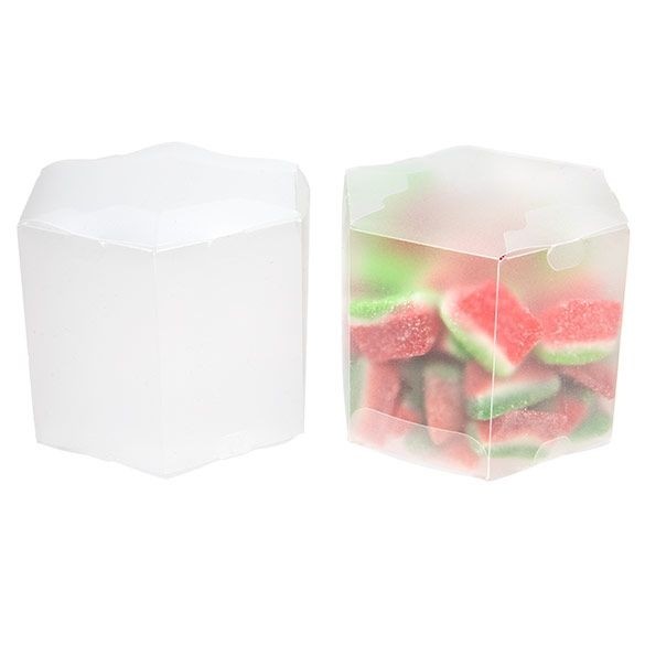 plastic hexagon box for candy