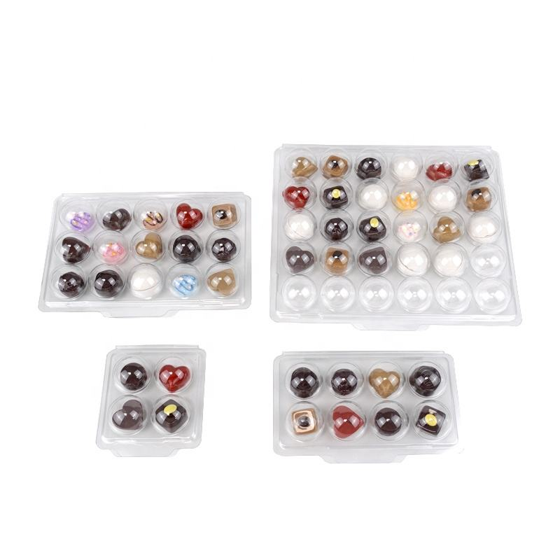 Clear clamshell packaging for chocolate