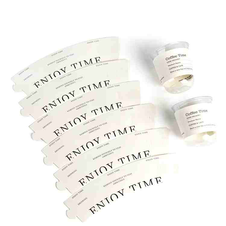 Custom cardboard cup holder sleeve