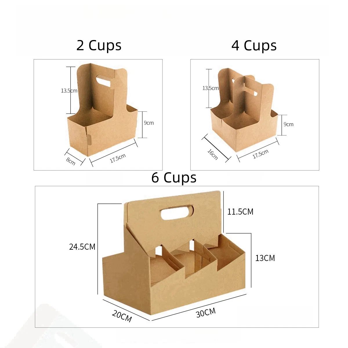 Dimensions for drink carriers