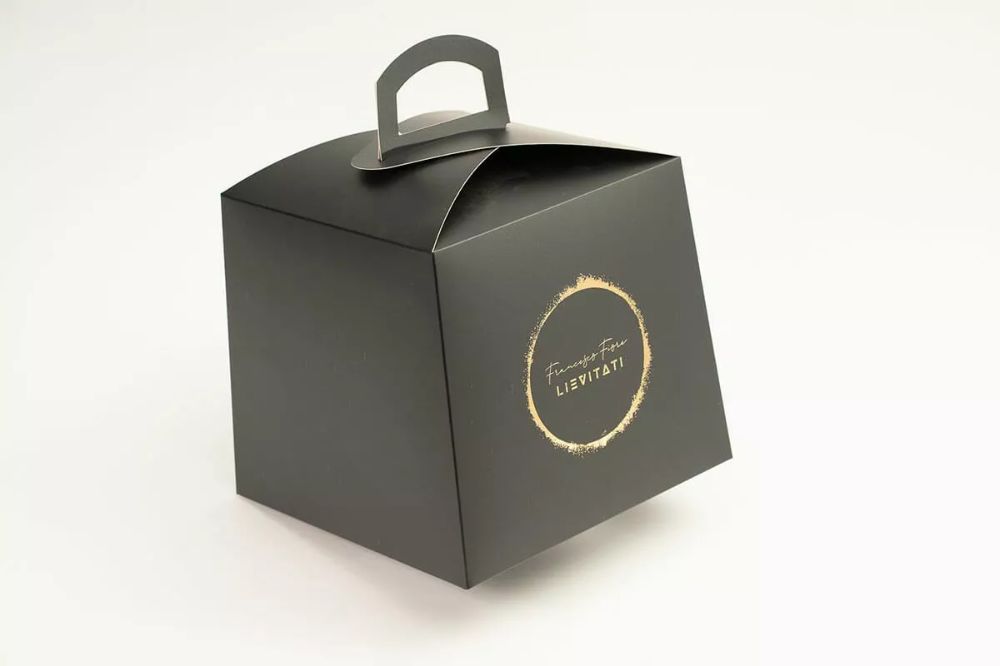 Panettone Packaging Box with Handle