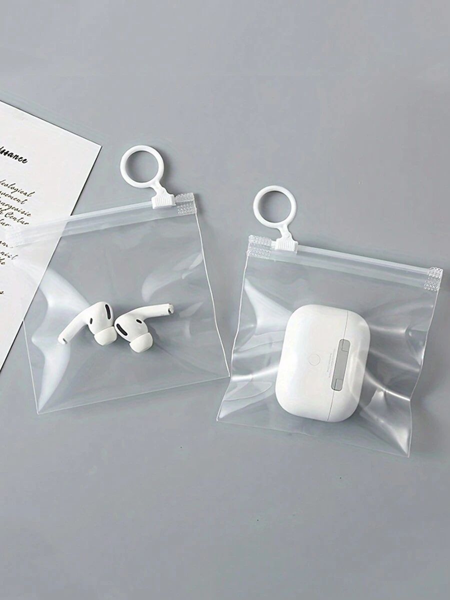 See through ziplock bags for earphones packaging