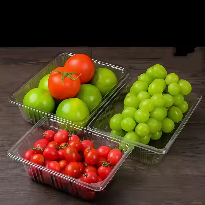 Thermoformed plastic trays