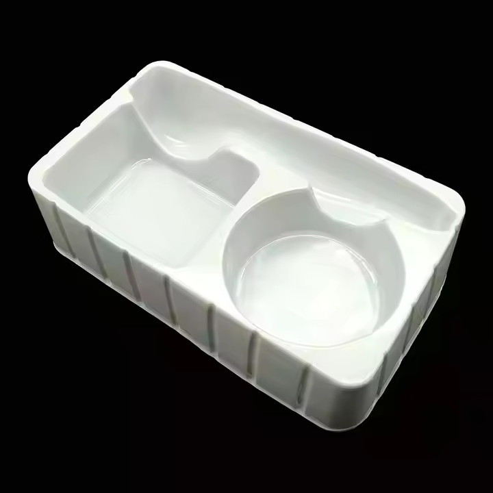 White thermoformed container