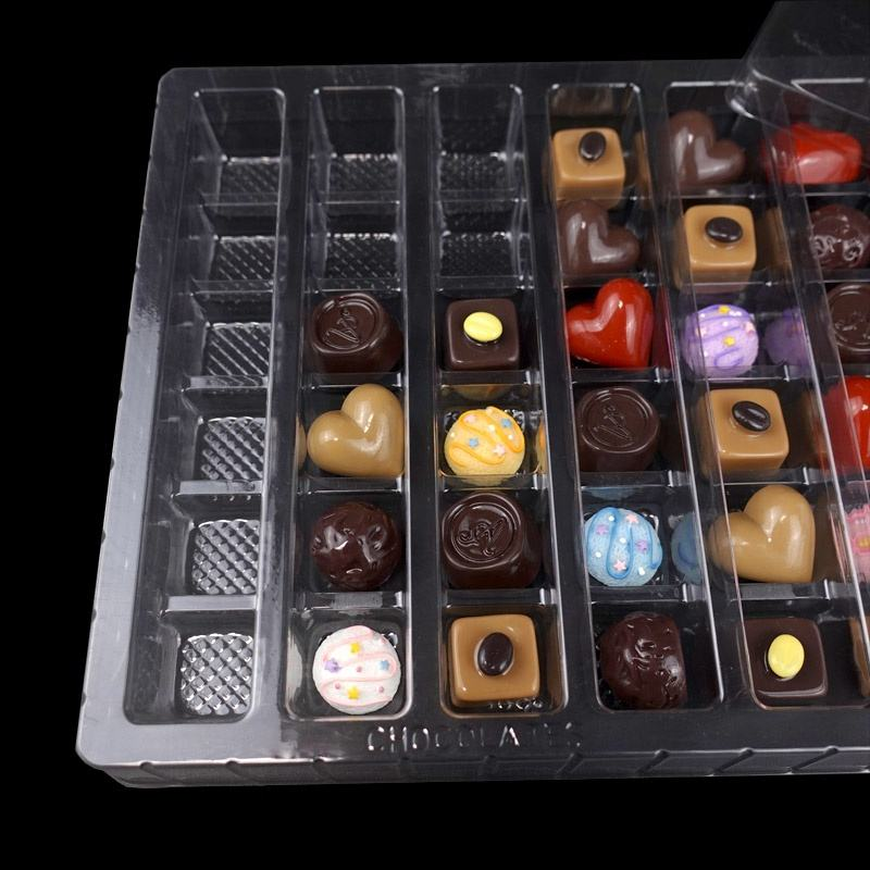 clear blister tray and lid chocolate boxes 